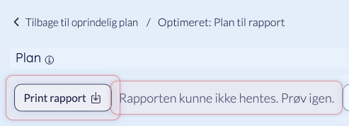 Downloadfejl med mulighed for at hente rapporten igen