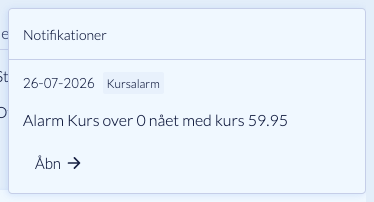 Kvitteret notifikation