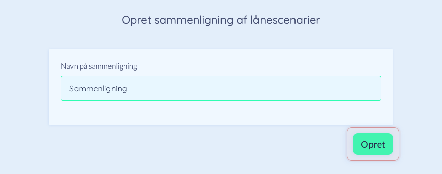 Navngiv scenarie sammenligning