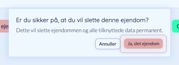 Bekræft sletning