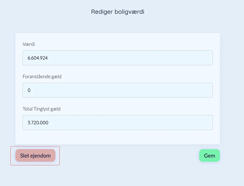 Rediger bolig