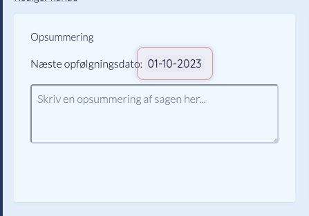 Aktuel opfølgning