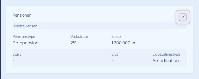 Åbn planens pensioner